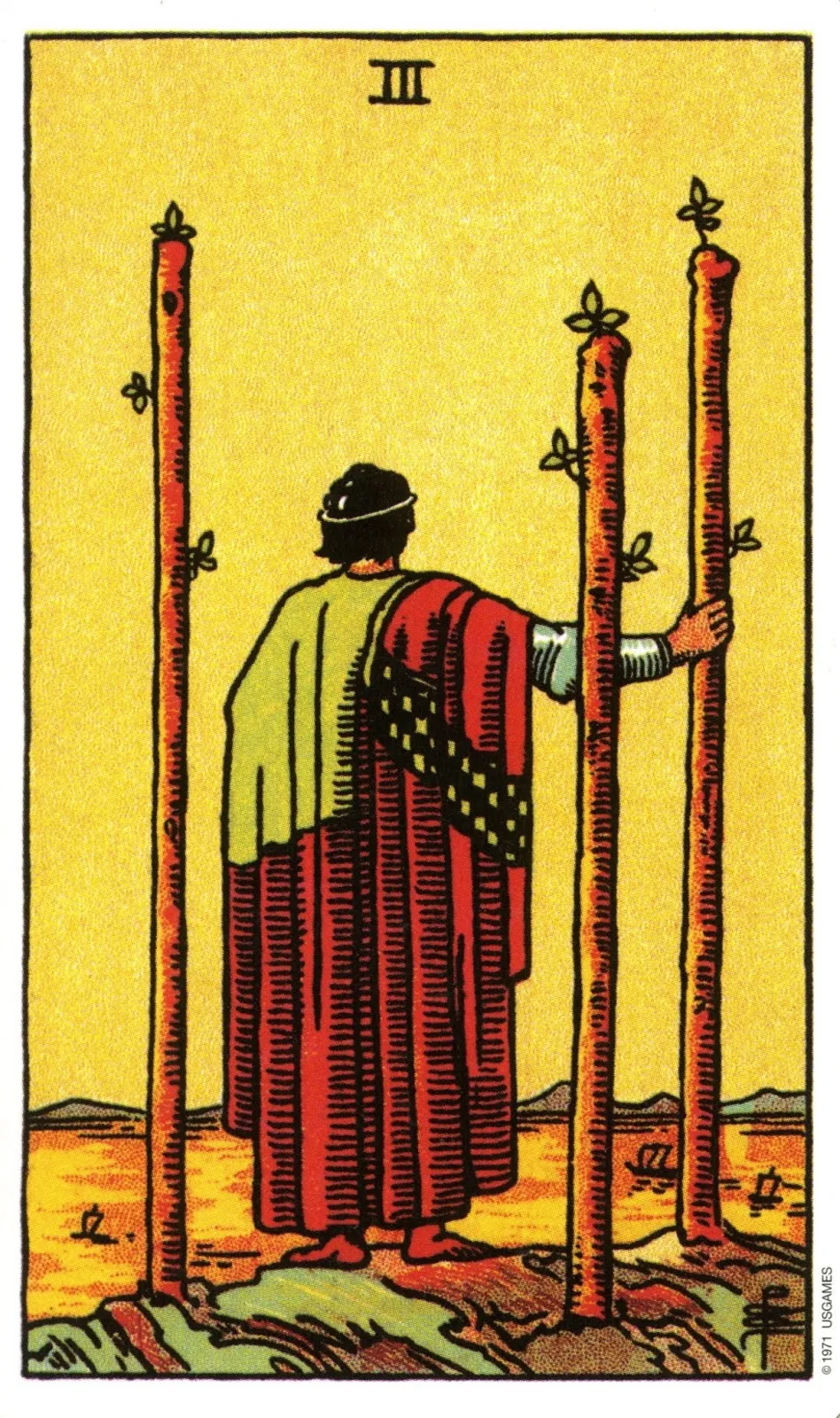 three of wands