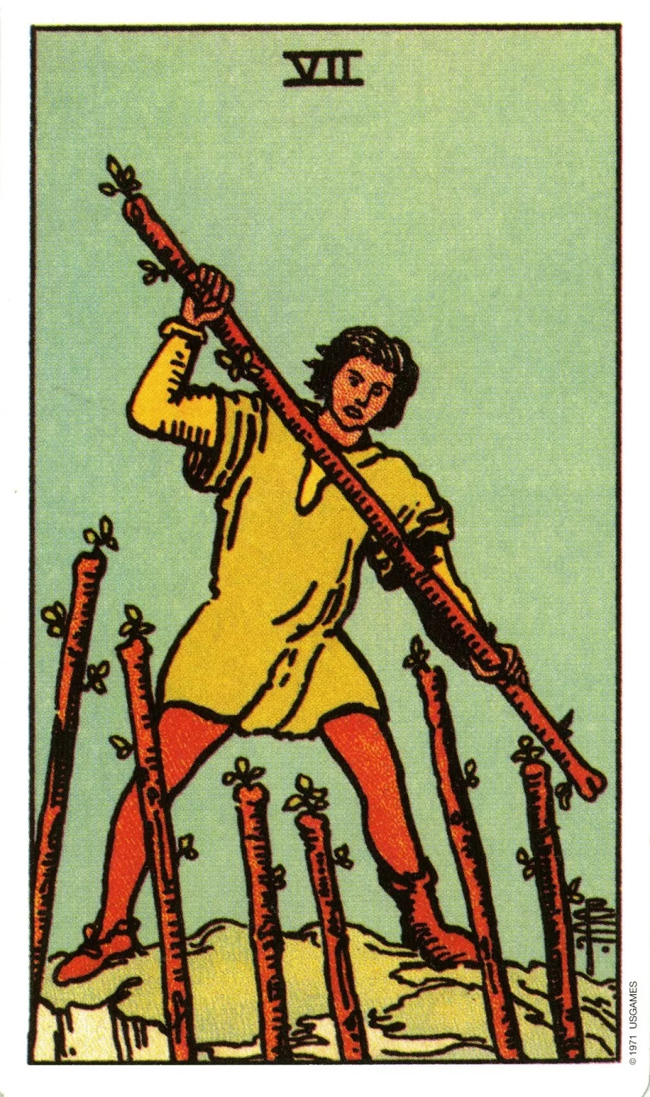 28 Seven of Wands