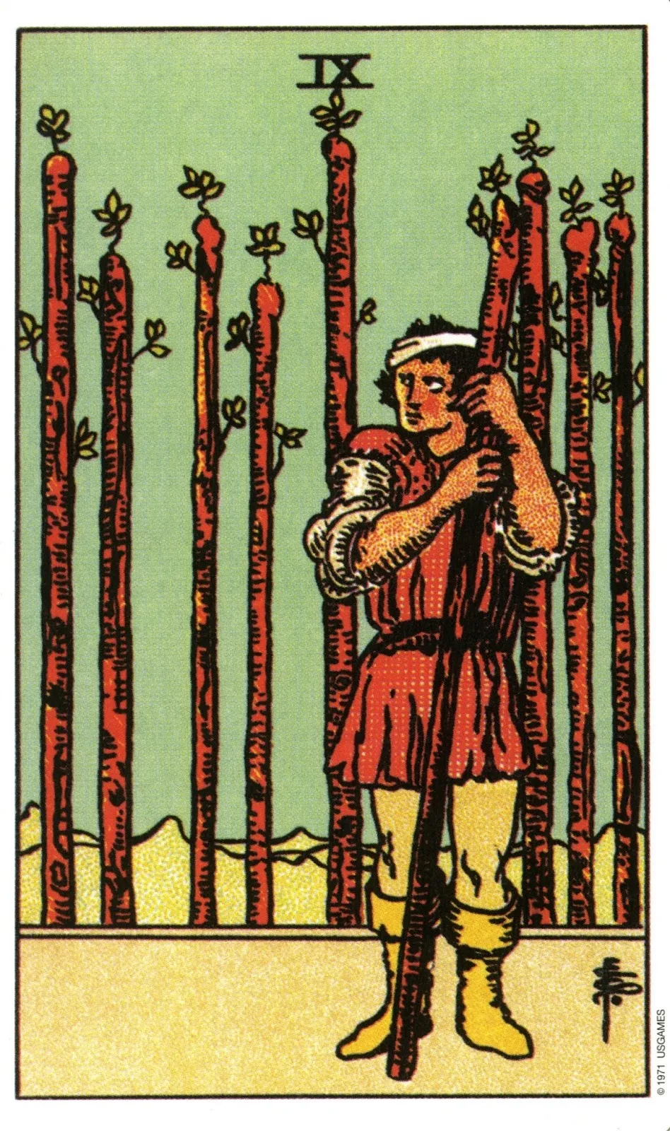 30 Nine of Wands 1