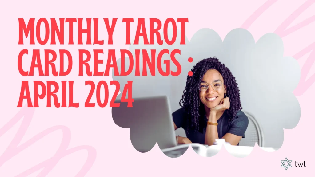 monthly tarot card reading banner image
